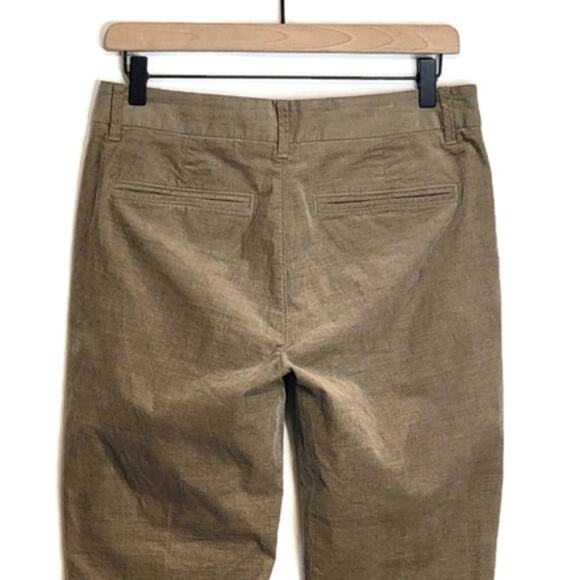VINCE Womens Corduroy Sateen High Rise Straight Leg Ankle Chino Pant Size 4 - Picture 10 of 15